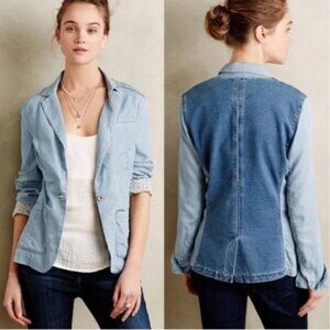 Pilcro Light Chambray Blazer - M